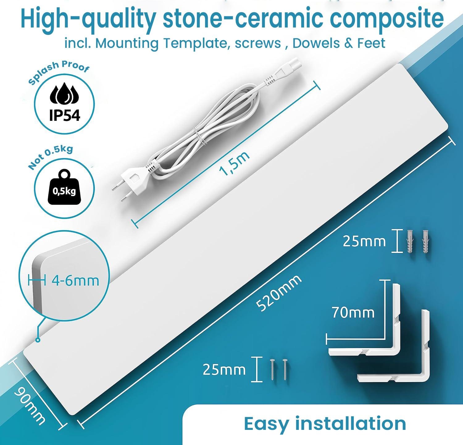 Mould Dry Set UK Plug - Mould Remover Wall Heating without Chemicals For Any Room