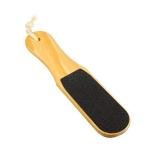 Pedicure Wooden Foot File Double-sided Callus Makeup Remover Pedicure File (Black)