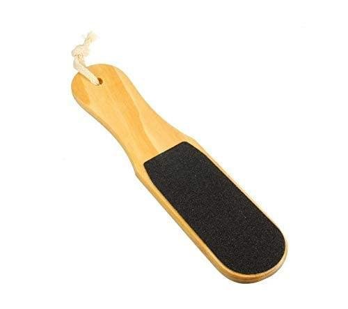 Pedicure Wooden Foot File Double-sided Callus Makeup Remover Pedicure File (Black)