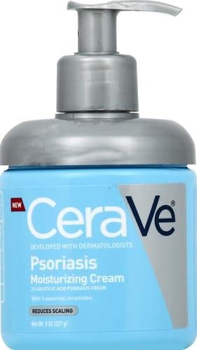 CeraVe Moisturizing Cream For Psoriasis Treatment, 8 Oz, 8 Ounce (Pack of 1)