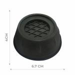 Limitless Washing Machine Feet Pads, 4Pcs Anti Vibration Feet Pads Rubber Mat, Anti-Slip Washer Universal Washing Machine for Refrigerator, Furniture, Support Dampers, Stand