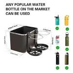 Limitless Car Armrest Storage Box with 2 Coffee Cup Water Drink Holder, Tissue Box holder, Paper Towel, Cell Phone |Black