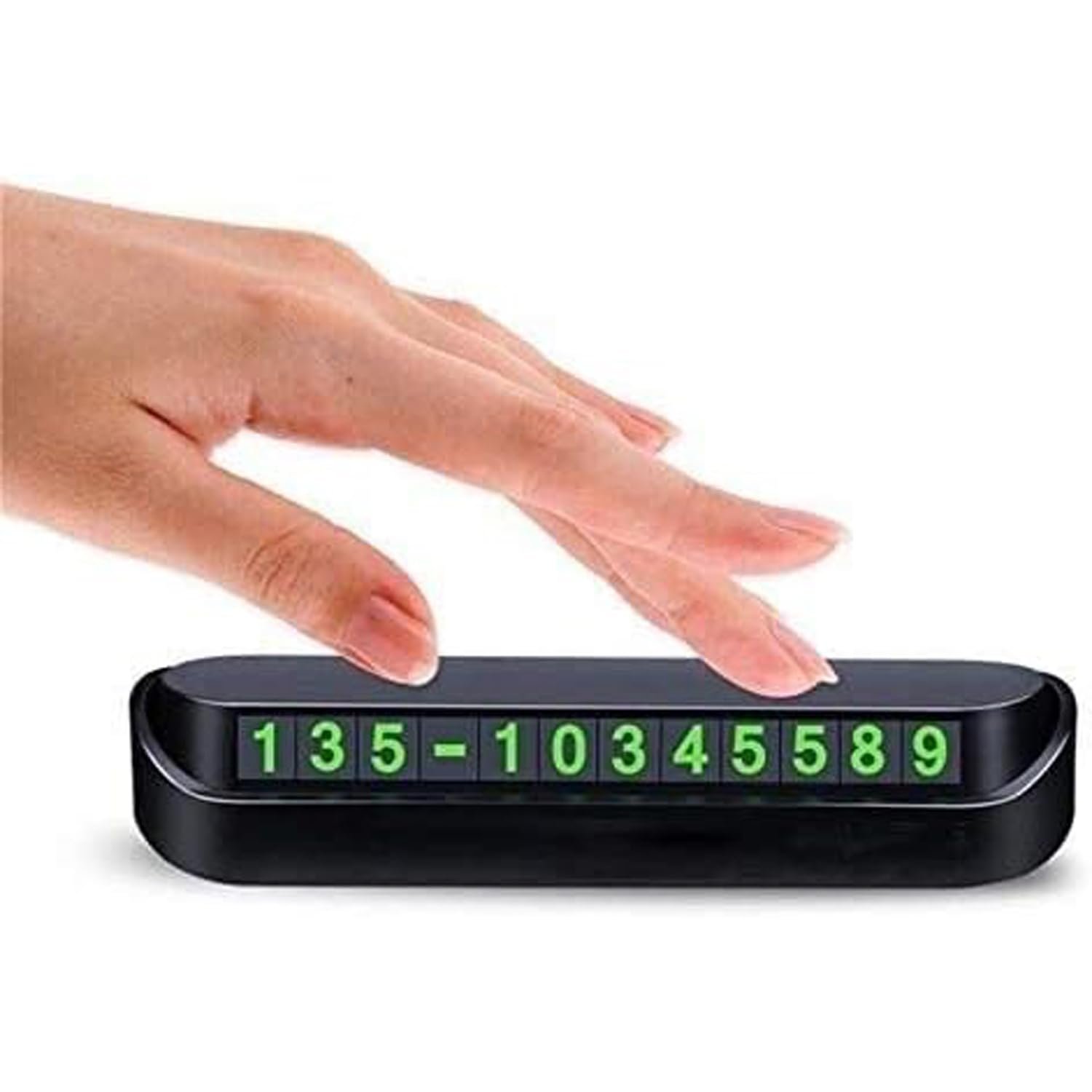 Limitless Car Luminous Temporary Parking Card Number Plate, High Temperature Resistance Car Styling Elegant Interior Temporary Car Parking