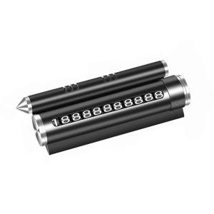 Limitless Multifunction Safety Hammer Car Temporary Parking Phone Number Plate Metal Car Phone Holder with Safety Tool
