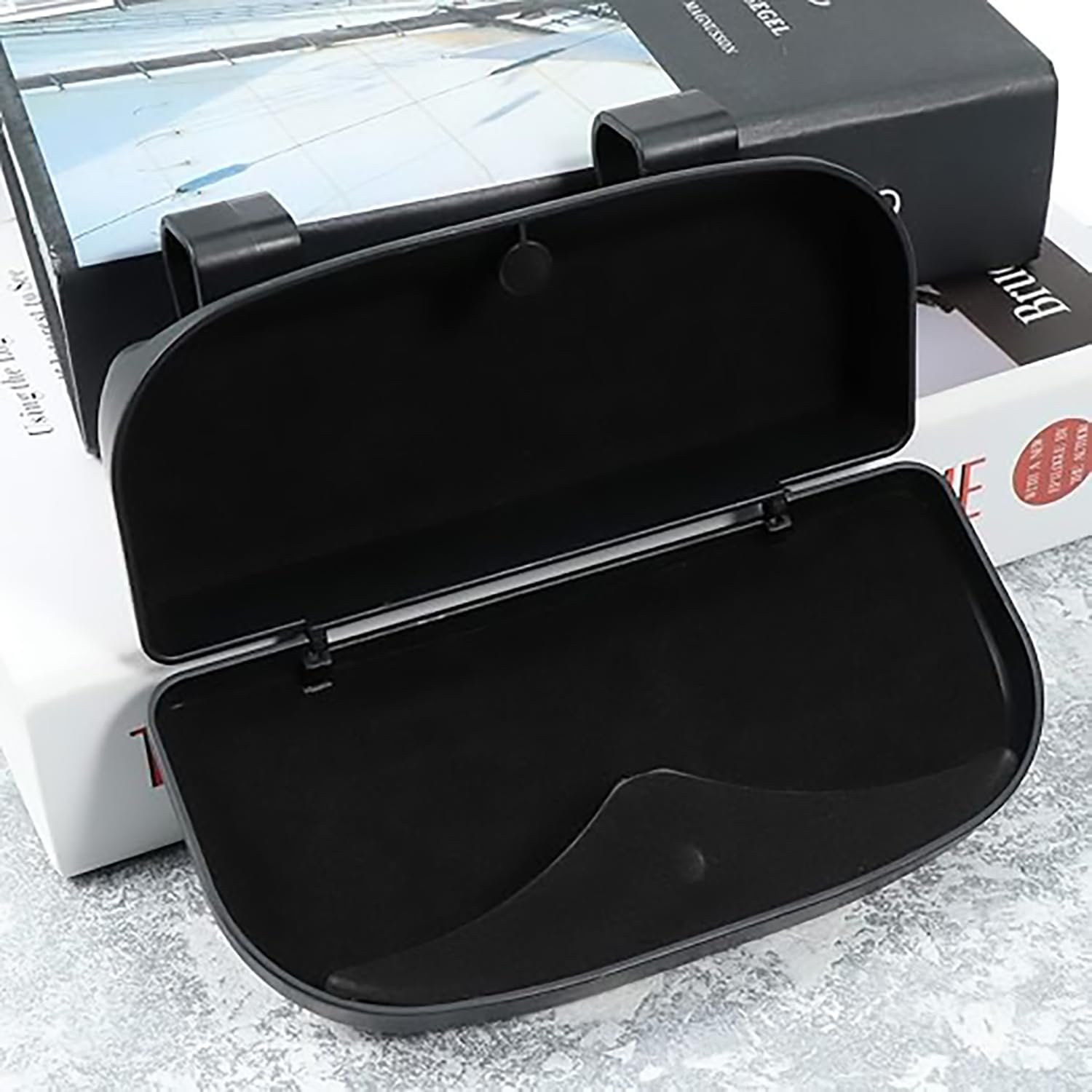 Limitless Multi-Function Big Face Sunglasses Frame Car Glasses Case Sun Visor Clip Holder, Universal Car Sunglasses Glasses Case Storage Box Organiser