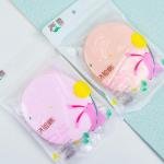 2PC Face Wash Puff, Oil-Absorbing Sponge Cleansing Exfoliating Makeup Removal Orange