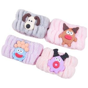 Hair Band, Spa Wrist Band for Face Wash, Cute Cartoon Wristbands in Assorted Color