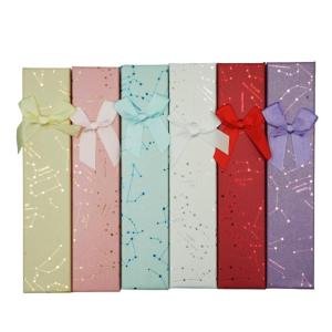 Limitless Bow Tie Gift Boxes Perfect for Parties, Birthdays & Weddings and Recyclable, Portable and Lightweight Design, Compact Gift Idea, Assorted Color (Bow Tie Long Rectangle 4x21cm)