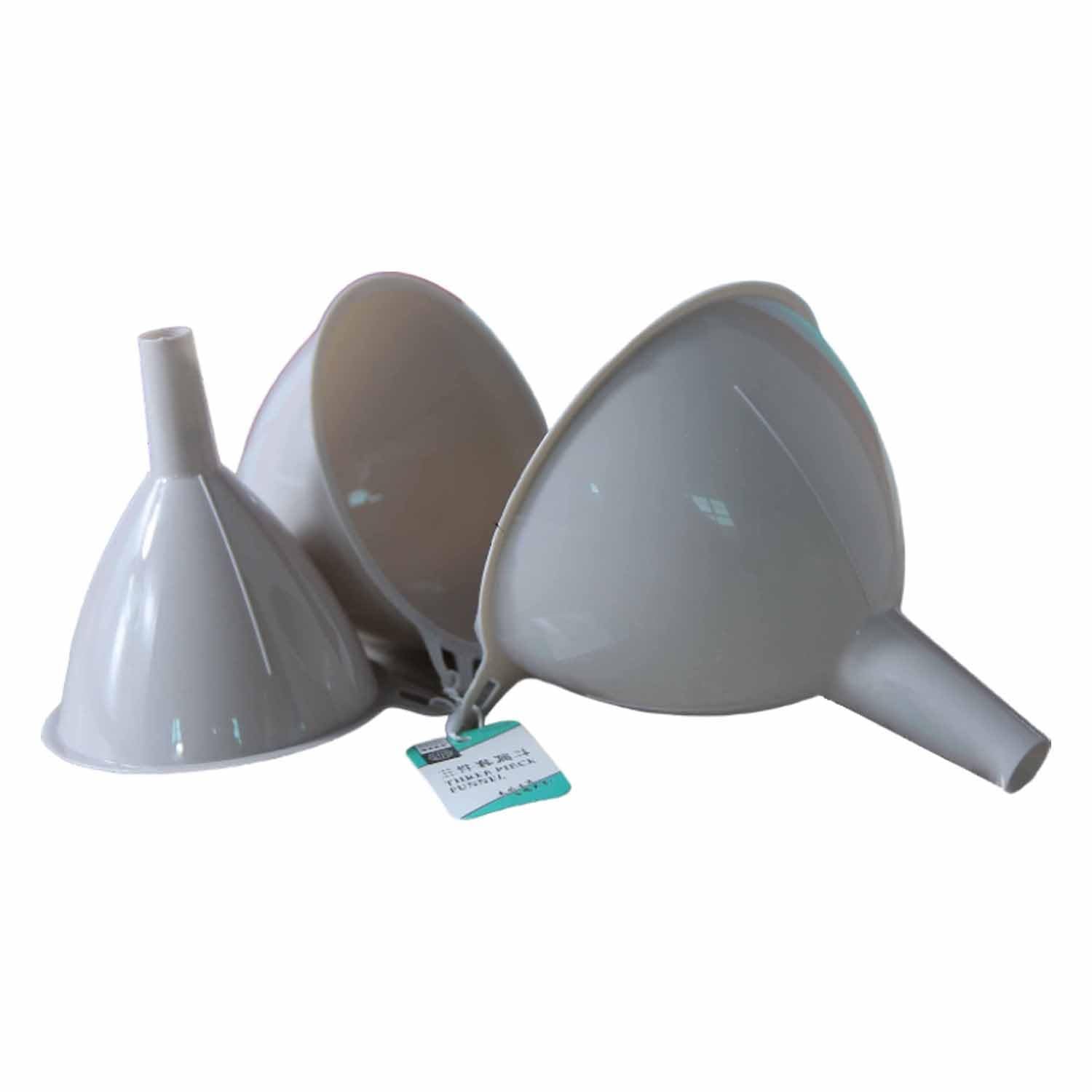 Handle Funnel Set, Small & Large Wide Mouth for Jars, Bottles, Oil (Green)