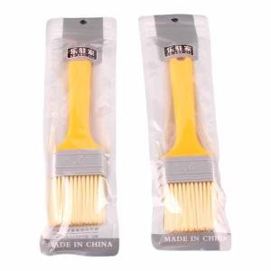 Limitless Home Single BBQ Brush, Household Kitchen Multifunctional Barbecue Brush High-Temperature Resistant Oil Brush Cooking Basting, Yellow