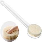 Limitless Long Handle Bath Brush Portable Bath Big Round Massage Brush Soft Hair Bath Brush Soft Hair, Back rubbing Brush, Body rubbing Artifact, Back rubbing Brush (White)