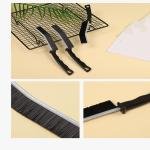 Limitless 2PCS Gap Cleaning Brush, Multifunctional Crevice Household Cleaning Brush Tools, Dead Hand-Held Groove Cleaning Brushes for Kitchen, Bathroom, Window Door Track, Black