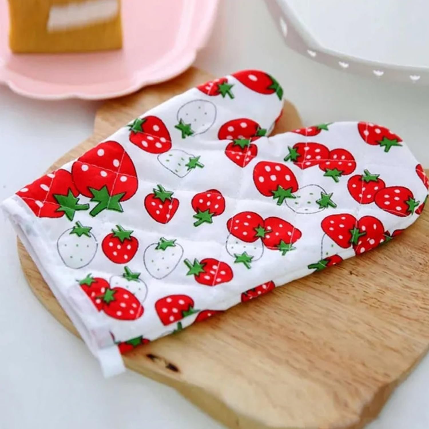 Limitless 2Pairs Pack Microwave Gloves Heat-Resistant, Oven Gloves Sets with Soft Lining Good Grip for Kitchen Baking Cooking, Protect Your Hands with Comfort & Ease (MULTI-COLOR-2Pairs)