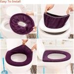 Limitless Ultra-Soft Toilet Seat Mat, Premium Comfort & Hygiene for Your Bathroom, Soft Toilet Mat Hygienic Toilet Cover Plush Toilet Seat Warm Toilet Cover Washable (Blue, 2PC 1 SET)