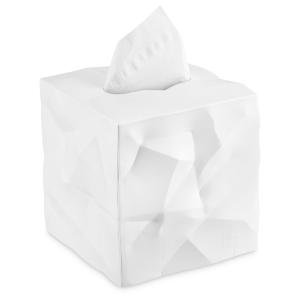 Essey Desgin Tissue Box - Wipy Cube I - Modern White 13 x 13 x 13 cm Weiss, White