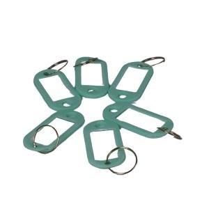 Limitless Key Tags, Plastic Key Ring Label Tags Key Holder Key Ring Identifier Information Label Cards for Keys Pets Bags Clothes Racks and Drawers, 6pcs (Green)