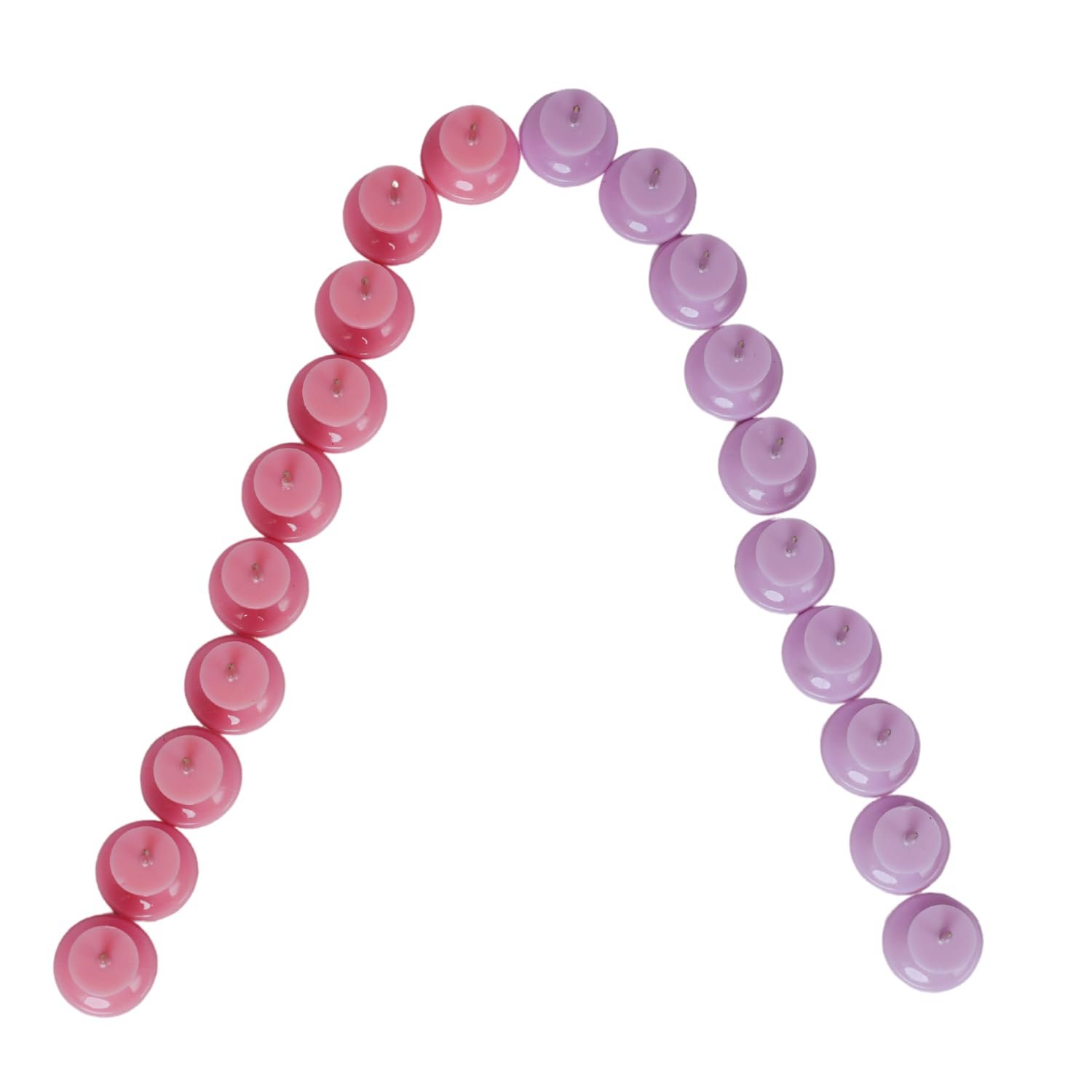 Limitless Push Pins Set, Including Round Head Push Pin I-Shaped Push Pins Herringbone Push Pin for Cork Board Bulletin Board Office Wall, 10PC (Pink)