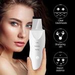 Limitless Skin Care Tool Shovel Face Pore Cleaner Ultrasonic Skin Scrubber Black Dot Acne Remove Facial Lifting Beauty Instrument (White)
