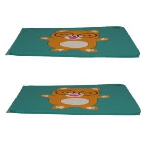 Limitless Animal Silicone Heat Insulation Pad, Kitchen Heat Resistant Mat Silicone Pot Holders for Hot Pot and Pans,Cute Kitchen Accessories (2PC) (DARK GREEN)