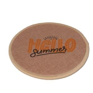 Limitless Fine Linen Round Placemats Heat Resistant Non-Slip Waterproof Kitchen Mats.