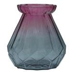 Limitless Vase Small 2 Pieces Glass Vase Dining Table Flower Vase Spring Garden Vase Flower, Centerpiece Great for Gifts, Home, Office, Wedding, Holiday Decor, 15CM (GreyPink, 53666)