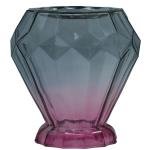 Limitless Vase Small 2 Pieces Glass Vase Dining Table Flower Vase Spring Garden Vase Flower, Centerpiece Great for Gifts, Home, Office, Wedding, Holiday Decor, 15CM (GreyPink, 53666)