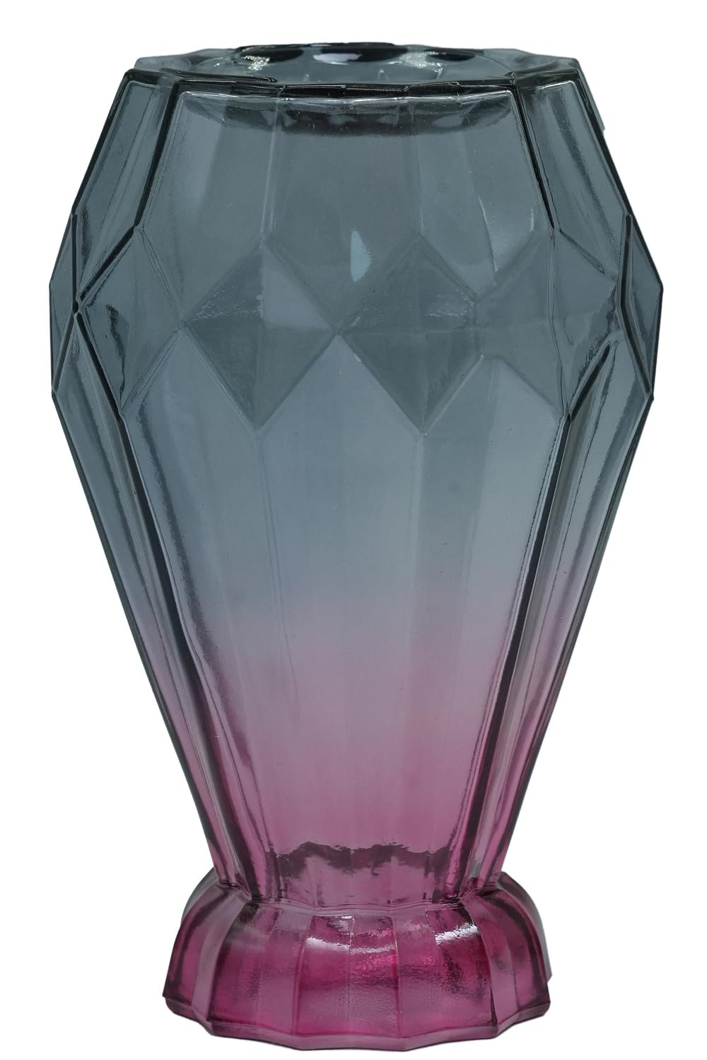 Limitless Vase Small 2 Pieces Glass Vase Dining Table Flower Vase Spring Garden Vase Flower, Centerpiece Great for Gifts, Home, Office, Wedding, Holiday Decor, 15CM (GreyPink, 53666)