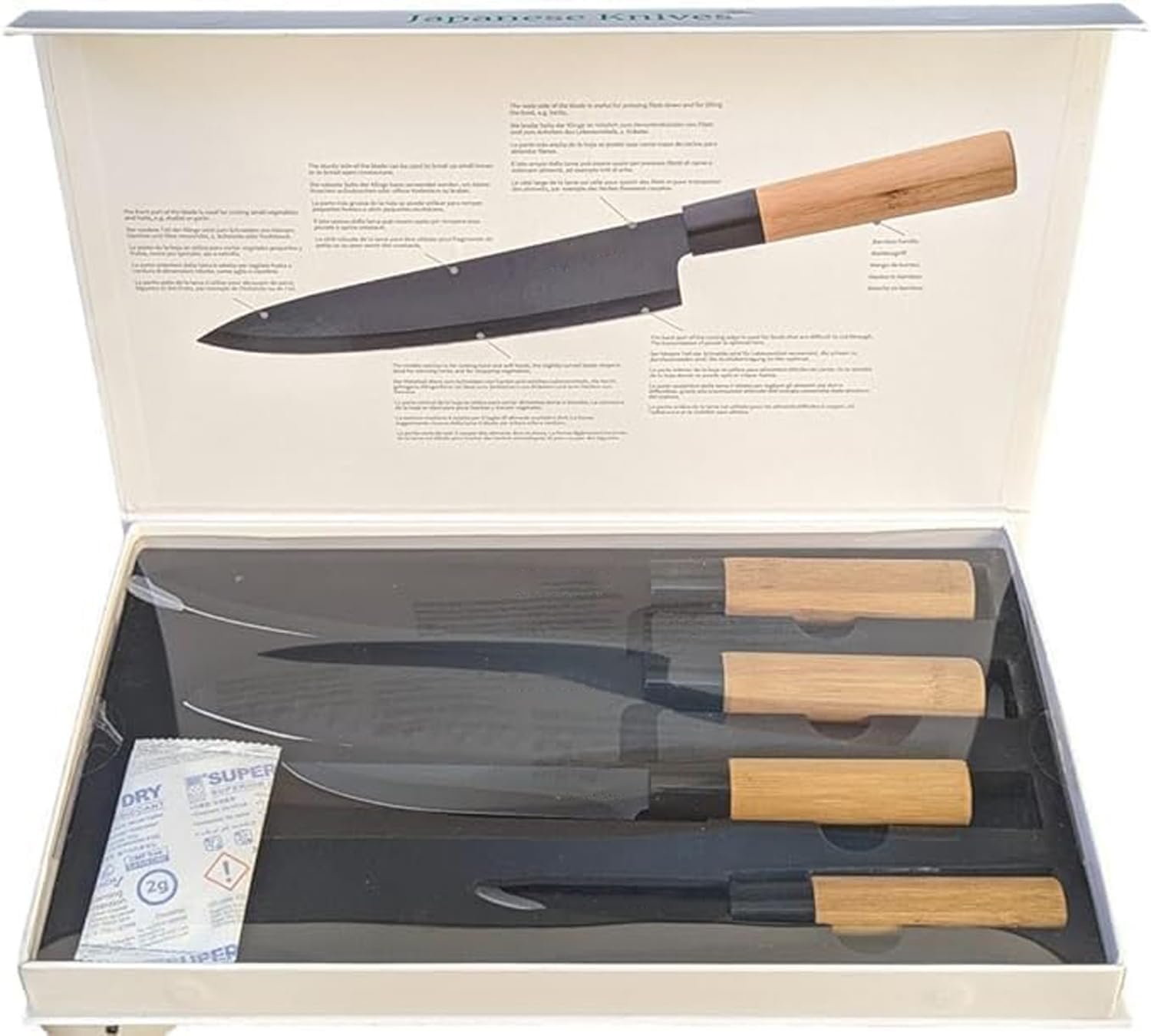 Limitless 4-Piece Chef's Knife Set for Kitchen Precision Cutting Culinary Masterpieces - Premium Stainless Steel Blades For Cutting, Slicing, Chopping, And Dicing Meat/Vegetables/Fruits