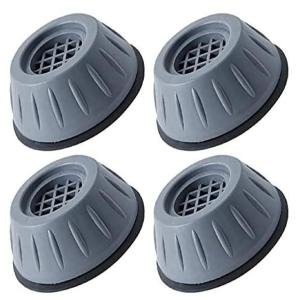 Limitless 4Pcs Shock Absorbing Washing Machine Pads, Anti Vibration, Noise Reducing Support Anti Shock and Anti Slip Rubber Washing Machine Feet Pads Anti Walk Dryer Washer Vibration Pads, Grey