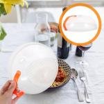 Limitless 1PC Microwave Plate Cover Anti-Splatter Microwave Food Covers with Handle and Steam Vent Holes, House Essentials for New Home Gifts, Food-Grade PP Material