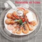 Limitless 1PC Microwave Plate Cover Anti-Splatter Microwave Food Covers with Handle and Steam Vent Holes, House Essentials for New Home Gifts, Food-Grade PP Material