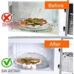 Limitless 1PC Microwave Plate Cover Anti-Splatter Microwave Food Covers with Handle and Steam Vent Holes, House Essentials for New Home Gifts, Food-Grade PP Material