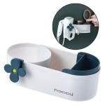 Hair Dryer Holder and Toilet Storage Rack, Bathroom Organizer for Efficient Space