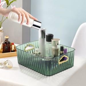 Makeup Organizer with Handles, Spacious Design for Skincare & Perfume, Stylish Touch