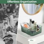 Makeup Organizer with Handles, Spacious Design for Skincare & Perfume, Stylish Touch