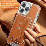 Limitless for iPhone 14 Pro Leather Case, Soft Touch Full-Body Protective Cover, Premium Shockproof Case with Removable Card Holder, Hassle-Free Wireless Charging Compatible (Green, iphone14promax)