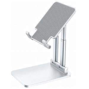 Limitless Tablet Stand Bracket Desktop Phone Holder Double Aluminum Tube Adjustable Folding Anti-Slip Base and Foldable Design for iPad, iPad Pro, Tablet, Smartphones, Pad View