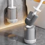 Limitless Long Handle Plastic Toilet Brush Z5Toilet Brush with Holder Upgraded Silicone Bristles Toilet Cleaner Multifunctional Brush Deep Cleaning with Standing Holder&Wall