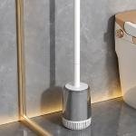 Limitless Long Handle Plastic Toilet Brush Z5Toilet Brush with Holder Upgraded Silicone Bristles Toilet Cleaner Multifunctional Brush Deep Cleaning with Standing Holder&Wall