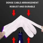 Limitless, 2 Pair Pure Cotton Labor Gloves, Work Gloves, Unisex, 100% Cotton, Durable & Comfortable, One Size Fits All, White, Ideal for All-Day Use and Various Tasks, White