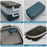 Limitless Lunch Box 1050ml with Sticks, Fork and Spoon,3 Compartments, For Outdoor