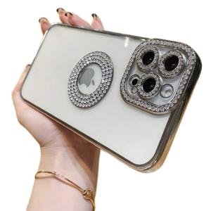 Limitless for iPhone 15 Pro Max Case Compatible with MagSafe, Scratch-Resistant Phone Back Protector, Magnetic Non-Yellowing Phone Cover with Shock Absorption Phone Case, Silver Diamond