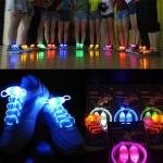 Colorful LED Flash Light-Up Shoelaces for Party Disco, 7 Color Modes, Glow Strap