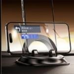 Remax Mena Car Dashboard Phone Holder, 360 Free Rotation, Car Phone Mount Interior Accessories, Spring Clip design, For Automotive