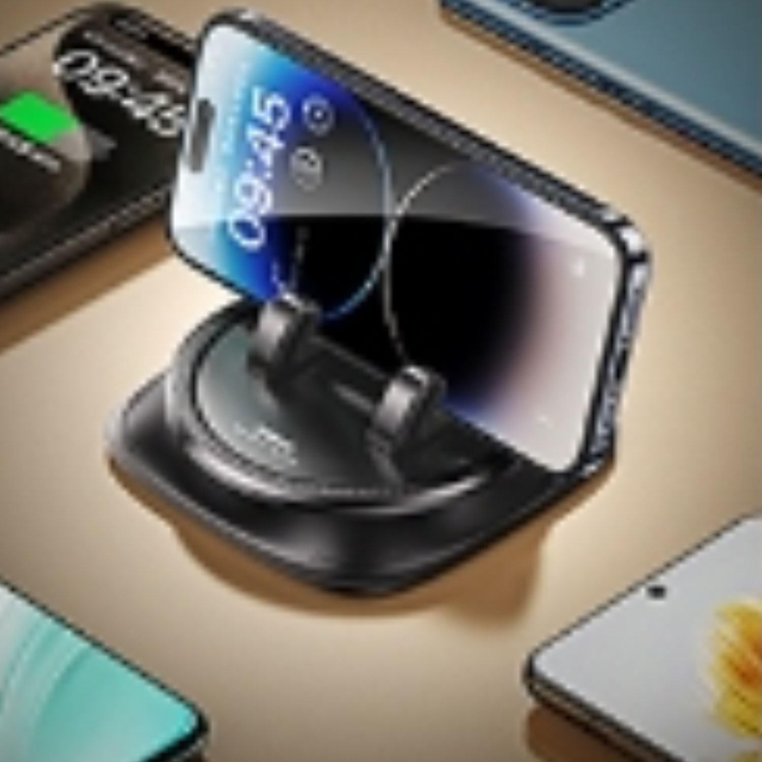 Remax Mena Car Dashboard Phone Holder, 360 Free Rotation, Car Phone Mount Interior Accessories, Spring Clip design, For Automotive
