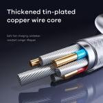 66W Fast Charging Dual-Color Braided Cable, Copper Core, 120cm Length, 480MB/s Rate