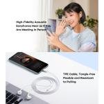 Remax Mena Type C Wired Earphone With Mic Music And Call Headphone, Semi-in-Ear Design, Fits Comfortably and Securely in Ear, Durable and Long-Lasting Material, White