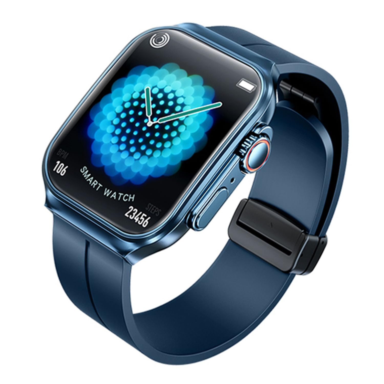 Remax Mena Smart Watch for Men with Bluetooth Call Fitness Watch with Blood Pressure SpO2 Heart Rate Monitor Sports Watch, Blue