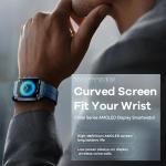 Remax Mena Smart Watch for Men with Bluetooth Call Fitness Watch with Blood Pressure SpO2 Heart Rate Monitor Sports Watch, Blue