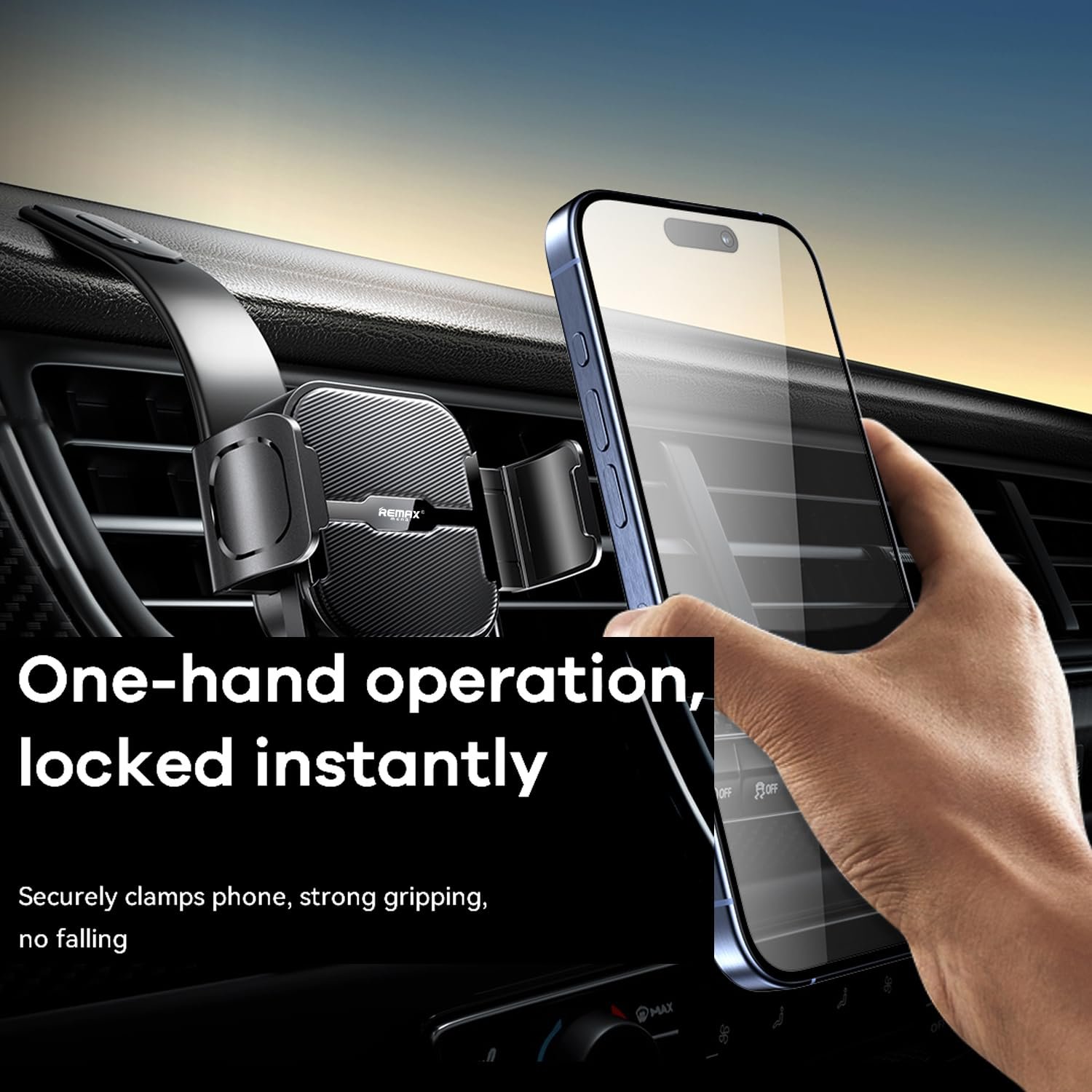 Remax Mena CD Slot Car Phone Holder Multifunctional Folding Car Mount, Car Phone Mount Mobile Phone Stand in Car for iPhone Samsung Redmi, Black